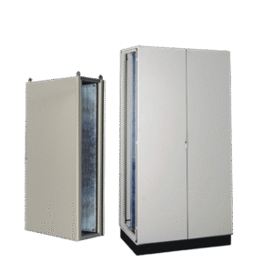 Gabinete de Acero IP55 (1200 x 2000 x 600 mm) con Placa Trasera Interior Metálica y Puerta Doble