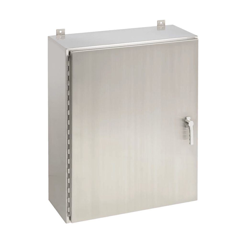 Gabinete de Pared NEMA 4X, Acero Inoxidable 316, Cierre de 3 Puntos, 914 x 914 x 305 mm