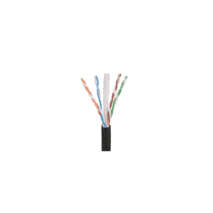 Bobina de Cable UTP de 4 Pares OSP (Planta Externa), Cat6 de Rango Extendido, 22 AWG, Color Negro, 305 Metros (1000 Pies).