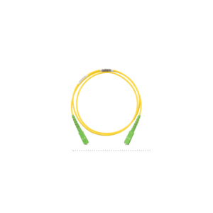 Jumper de Fibra Optica Monomodo 9/125 OS2, SC/APC-SC/APC Simplex, OFNR (Riser), Color Amarillo, 5 Metros (16.40 Pies)