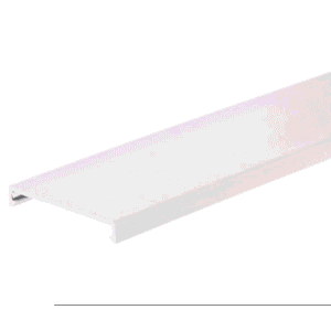 Tapa para Canaleta Ranurada, de 57.2 mm de Ancho, 1828.8 mm de Largo, Color Blanco