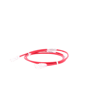 Cable de Parcheo TX6, UTP Cat6, Di?metro Reducido (28AWG), Color Rojo, 0.61 Metros (2 Pies)
