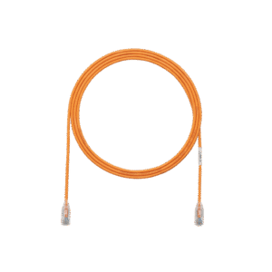 Cable de Parcheo TX6, UTP Cat6, Diámetro Reducido (28AWG), Color Narnaja, 0.30 Metros (1 Pie)