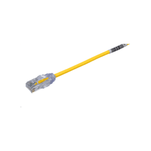 Cable de Parcheo TX6, UTP Cat6, Di?metro Reducido (28AWG), Color Amarillo, 4.57 Metros (15 Pies)
