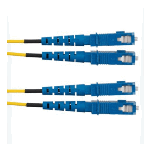 Jumper de Fibra Optica Monomodo 9/125 OS2, SC-SC Duplex, OFNR (Riser), Color Amarillo, 3 Metros (9.84 Pies)