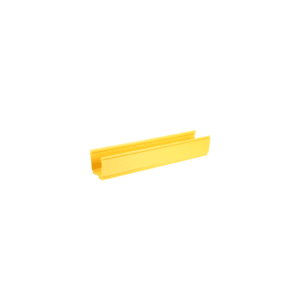 Canaleta FiberRunner™ 4X4, de PVC Rígido, Color Amarillo, 3 m de Largo