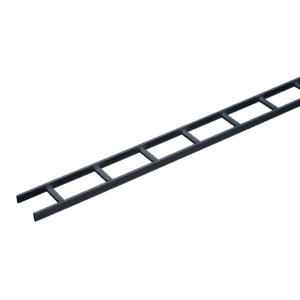 Charola Tipo Escalerilla de Secciones Rectas, 15 in (381 mm) de Ancho, Travesaños a Intervalos de 9 in (229 mm), Tramo de 10 ft (3.05 m), de Acero, Color Negro