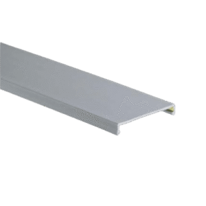 Tapa para Canaleta Ranurada, de 23.9 de Ancho, 1830 mm de Largo, Color Gris