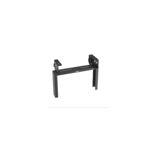 Rack de Distribución Aéreo de 2 Postes PanZone®, Rieles Roscados #12-24, de 6 UR, Color Negro