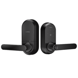 Cerradura Inteligente Wi-Fi / Escáner de Huella Digital / Teclado Táctil / Compatible con App / 8 Baterías AA / Puerta Interior y Exterior / Función Normalmente Abierto / FCC Clase B