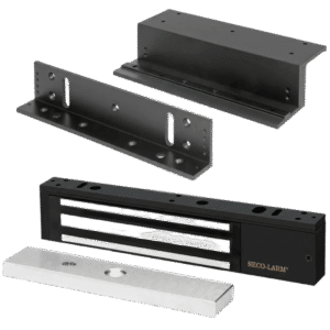 Kit Para Control de Acceso Incluye Chapa Magnética de 600 Lbs / Montaje En Z y L /  Uso Interior / Certificación UL / Color Negro / Diseño Elegante